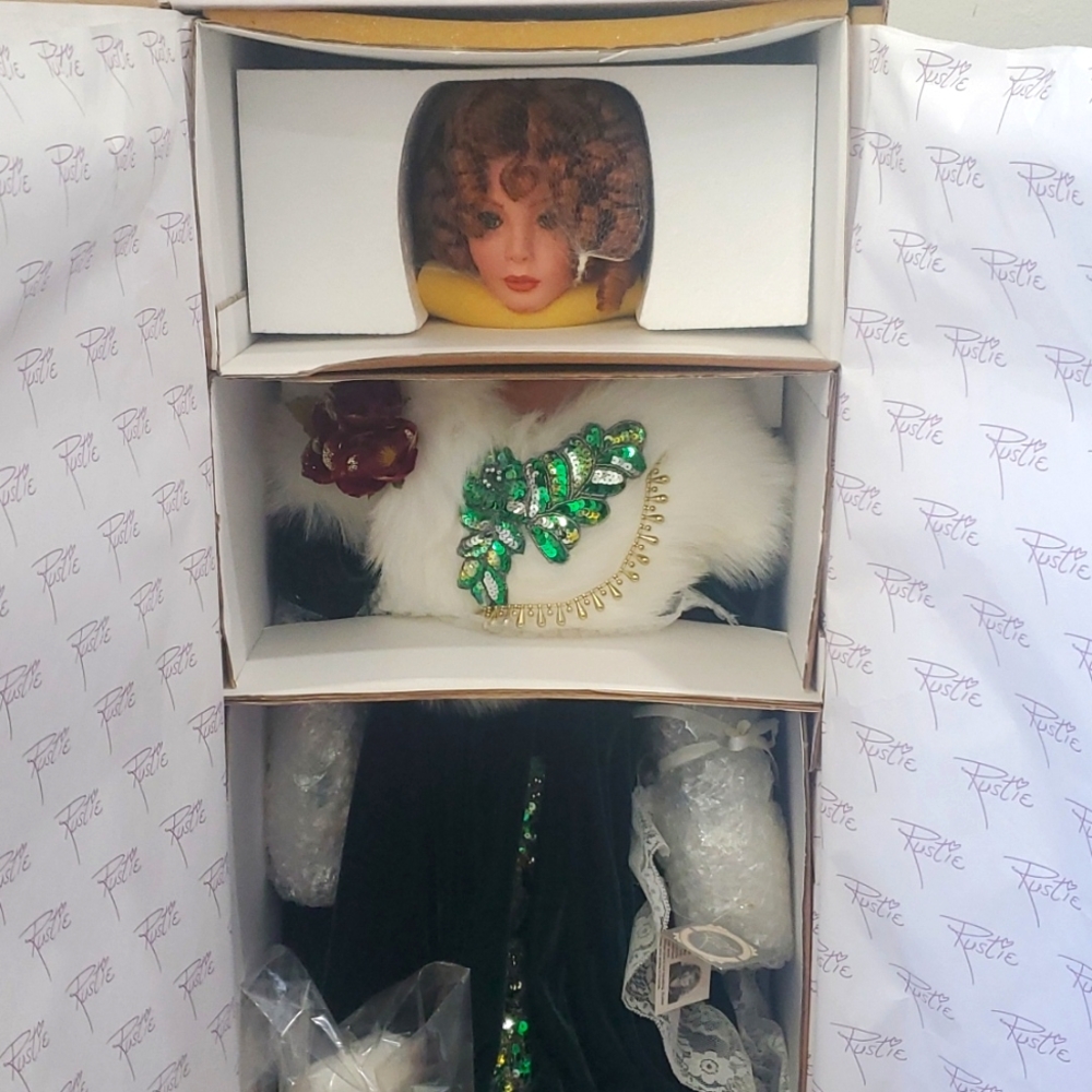 "Christmas Rose" Limited Edition "Stunning 38in" Porcelin Doll by Rustie
